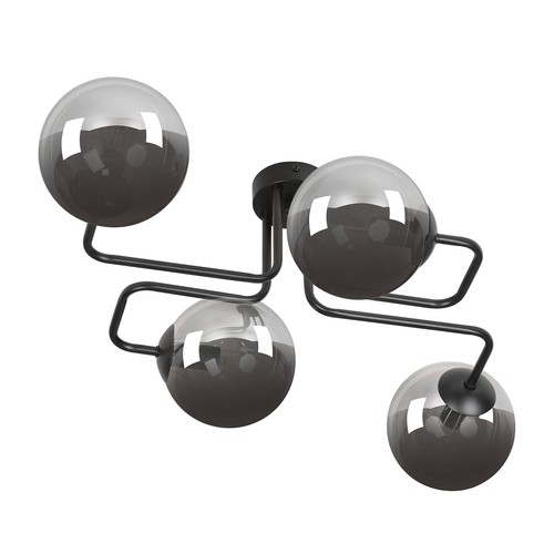 Brendi 4 Sort/Grafit loftslampe - Ø14 cm, E14, 230V, uden lyskilde