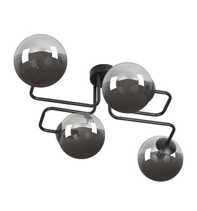 Brendi 4 Sort/Grafit loftslampe - Ø14 cm, E14, 230V, uden lyskilde