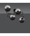 Brendi 4 Sort/Grafit loftslampe - Ø14 cm, E14, 230V, uden lyskilde