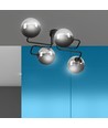 Brendi 4 Sort/Grafit loftslampe - Ø14 cm, E14, 230V, uden lyskilde