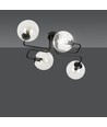 Brendi 4 Sort/Transparent loftslampe - Ø14 cm, E14, 230V, uden lyskilde
