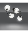 Brendi 4 Sort/Transparent loftslampe - Ø14 cm, E14, 230V, uden lyskilde