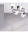 Brendi 4 Sort/Transparent loftslampe - Ø14 cm, E14, 230V, uden lyskilde
