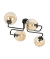Brendi 4 Sort/Rav loftslampe - Ø14 cm, E14, 230V, uden lyskilde