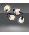 Brendi 4 Sort/Rav loftslampe - Ø14 cm, E14, 230V, uden lyskilde