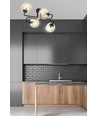 Brendi 4 Sort/Rav loftslampe - Ø14 cm, E14, 230V, uden lyskilde