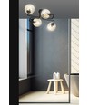 Brendi 4 Sort/Rav loftslampe - Ø14 cm, E14, 230V, uden lyskilde