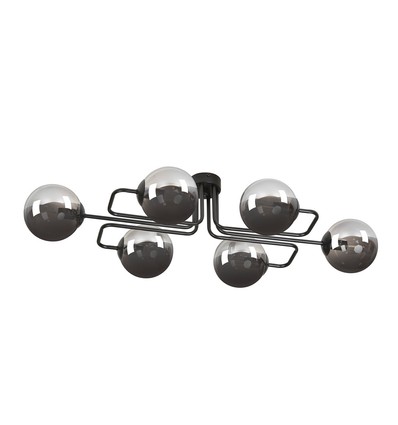 Brendi 6A Sort/Grafit loftslampe - Ø14 cm, E14, 230V, uden lyskilde