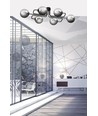Brendi 6A Sort/Grafit loftslampe - Ø14 cm, E14, 230V, uden lyskilde