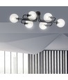 Brendi 6A Sort/Transparent loftslampe - Ø14 cm, E14, 230V, uden lyskilde