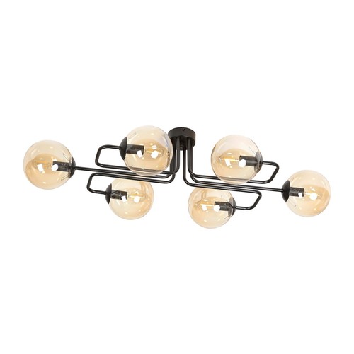 Brendi 6A Sort/Rav loftslampe - Ø14 cm, E14, 230V, uden lyskilde