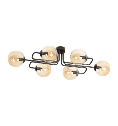 Brendi 6A Sort/Rav loftslampe - Ø14 cm, E14, 230V, uden lyskilde