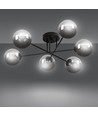 Brendi 6B Sort/Grafit loftslampe - Ø14 cm, E14, 230V, uden lyskilde