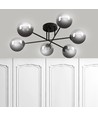 Brendi 6B Sort/Grafit loftslampe - Ø14 cm, E14, 230V, uden lyskilde