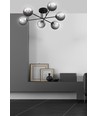 Brendi 6B Sort/Grafit loftslampe - Ø14 cm, E14, 230V, uden lyskilde