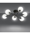 Brendi 6B Sort/Transparent loftslampe - Ø14 cm, E14, 230V, uden lyskilde