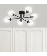 Brendi 6B Sort/Transparent loftslampe - Ø14 cm, E14, 230V, uden lyskilde