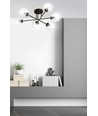Brendi 6B Sort/Transparent loftslampe - Ø14 cm, E14, 230V, uden lyskilde