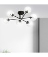 Brendi 6B Sort/Transparent loftslampe - Ø14 cm, E14, 230V, uden lyskilde