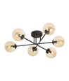 Brendi 6B Sort/Rav loftslampe - Ø14 cm, E14, 230V, uden lyskilde