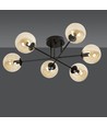 Brendi 6B Sort/Rav loftslampe - Ø14 cm, E14, 230V, uden lyskilde
