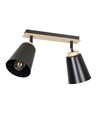 Atlas 2 Sort loftslampe - E27, 230V, uden lyskilde