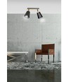 Atlas 2 Sort loftslampe - E27, 230V, uden lyskilde