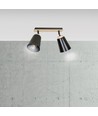 Atlas 2 Sort loftslampe - E27, 230V, uden lyskilde