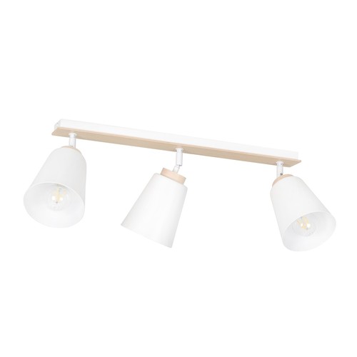 Atlas 3 Hvid loftslampe - E27, 230V, uden lyskilde