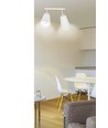 Atlas 2 Hvid loftslampe - E27, 230V, uden lyskilde
