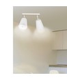 Atlas 2 Hvid loftslampe - E27, 230V, uden lyskilde