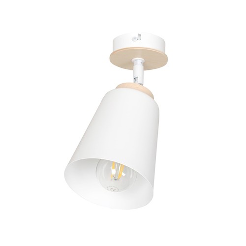 Atlas 1 Hvid loftslampe - E27, 230V, uden lyskilde