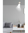 Atlas 1 Hvid loftslampe - E27, 230V, uden lyskilde