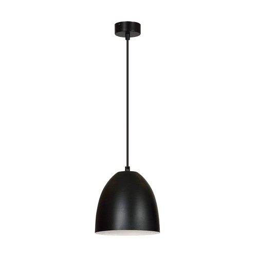 Lenox 1 Sort / Hvid pendellampe - E27, 230V, uden lyskilde