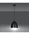 Lenox 1 Sort / Hvid pendellampe - E27, 230V, uden lyskilde