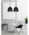 Lenox 2 Sort / Hvid pendellampe - E27, 230V, uden lyskilde
