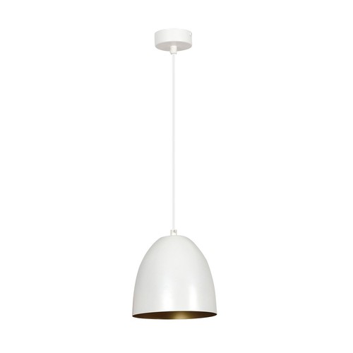 Lenox 1 Hvid / Guld pendellampe - E27, 230V, uden lyskilde