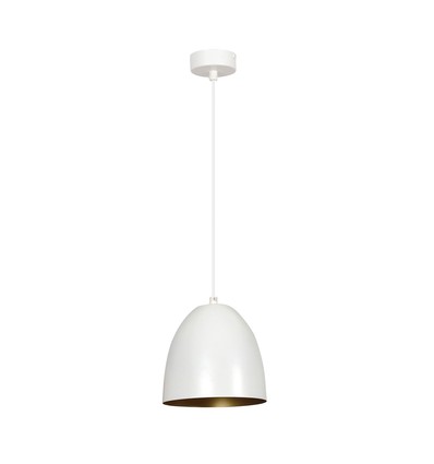 Lenox 1 Hvid / Guld pendellampe - E27, 230V, uden lyskilde