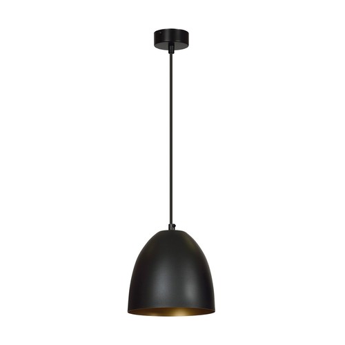 Lenox 1 Sort / Guld pendellampe - E27, 230V, uden lyskilde