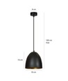 Lenox 1 Sort / Guld pendellampe - E27, 230V, uden lyskilde
