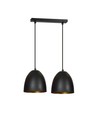 Lenox 2 Sort / Guld pendellampe - E27, 230V, uden lyskilde