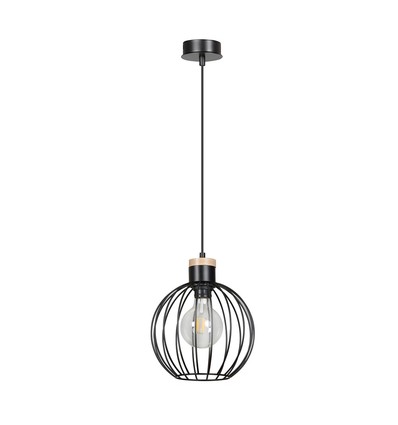 Barbado 1 Sort pendellampe - E27, 230V, uden lyskilde