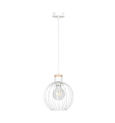 Barbado 1 Hvid pendellampe - E27, 230V, uden lyskilde