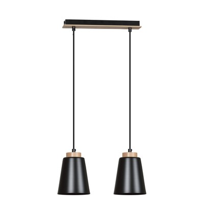 Bolero 2 Sort pendellampe - E27, 230V, uden lyskilde