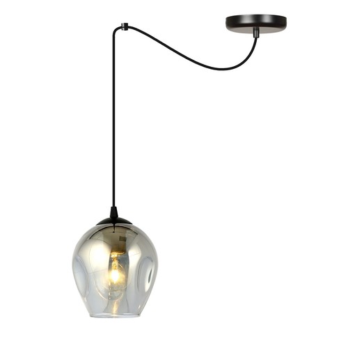 Level 1 Sort/Grafit pendellampe - Ø14 cm, E27, 230V, uden lyskilde