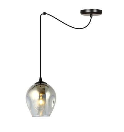 Level 1 Sort/Grafit pendellampe - Ø14 cm, E27, 230V, uden lyskilde