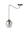 Level 1 Sort/Grafit pendellampe - Ø14 cm, E27, 230V, uden lyskilde