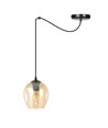 Level 1 Sort/Rav pendellampe - Ø14 cm, E27, 230V, uden lyskilde