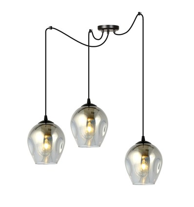 Level 3 Sort/Grafit pendellampe - Ø14 cm, E27, 230V, uden lyskilde