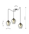 Level 3 Sort/Grafit pendellampe - Ø14 cm, E27, 230V, uden lyskilde
